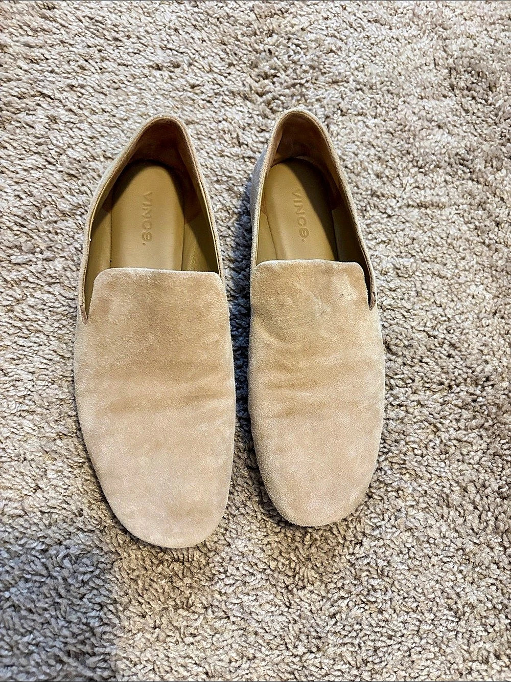 Vince Suede Loafers in Beige